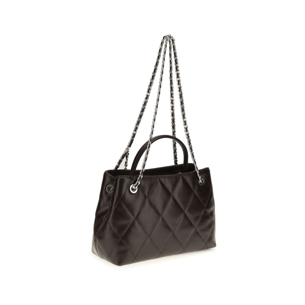 Tory Burch Brown Calf Leather Bos Taurus Shoulder Bag