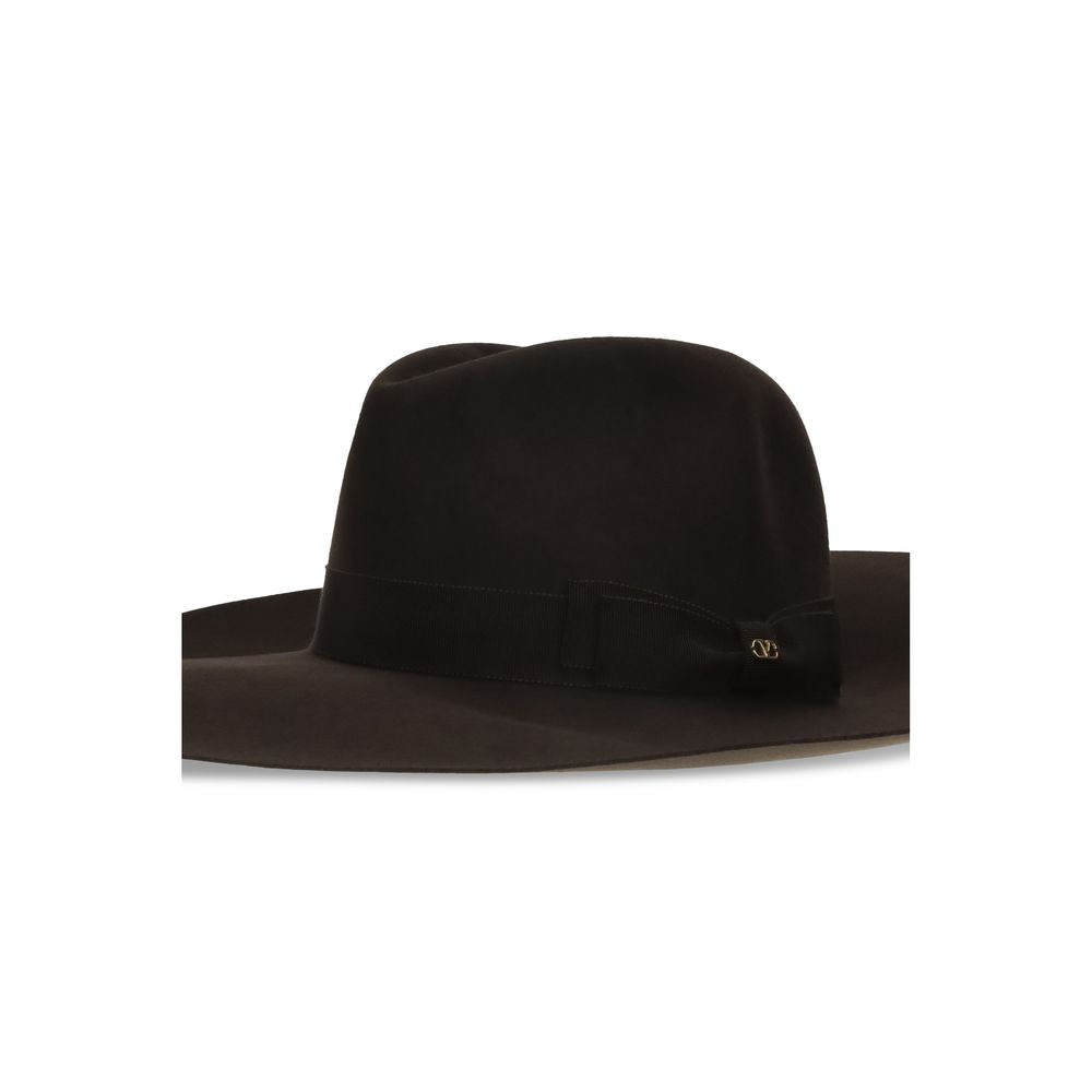 Valentino Garavani Brown Fabric Fedora