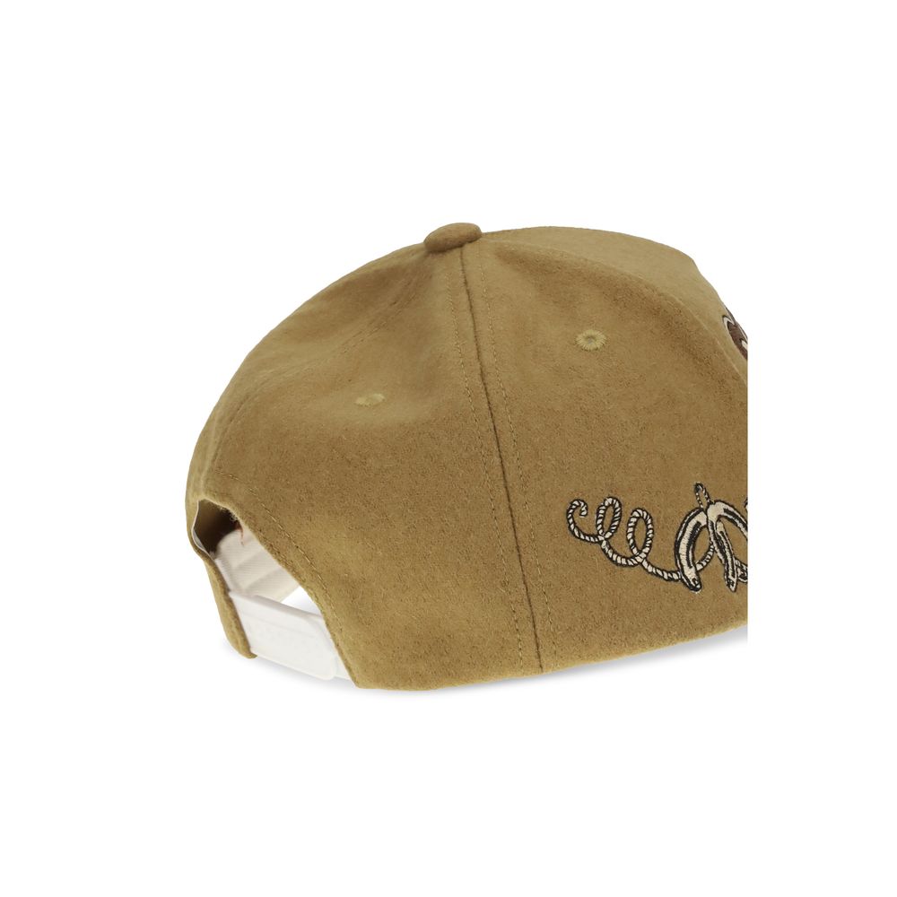 PDF Channel Brown Wool Oves Aries Cap (Baseball Hat)