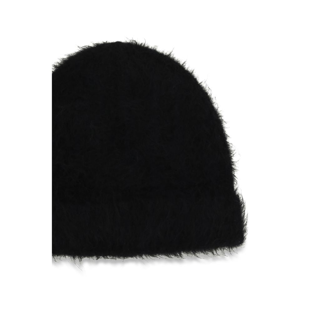 SÉFR Black Alpaca Vicugna Pacos Beanie