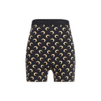 Marine Serre Black Polyamide Bermuda Shorts