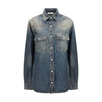 Fendi Blue Denim Shirt