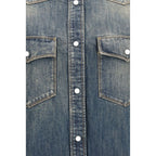 Fendi Blue Denim Shirt