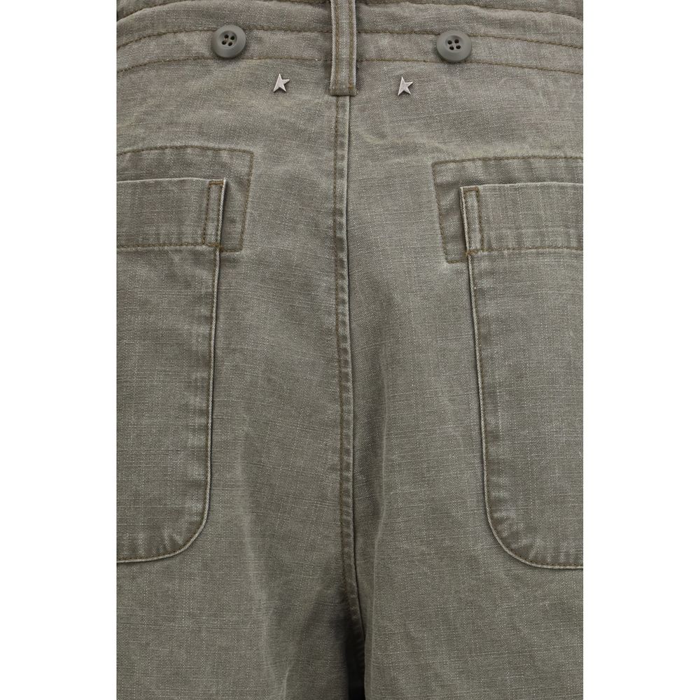 Golden Goose Bicolor Cotton Casual Pants