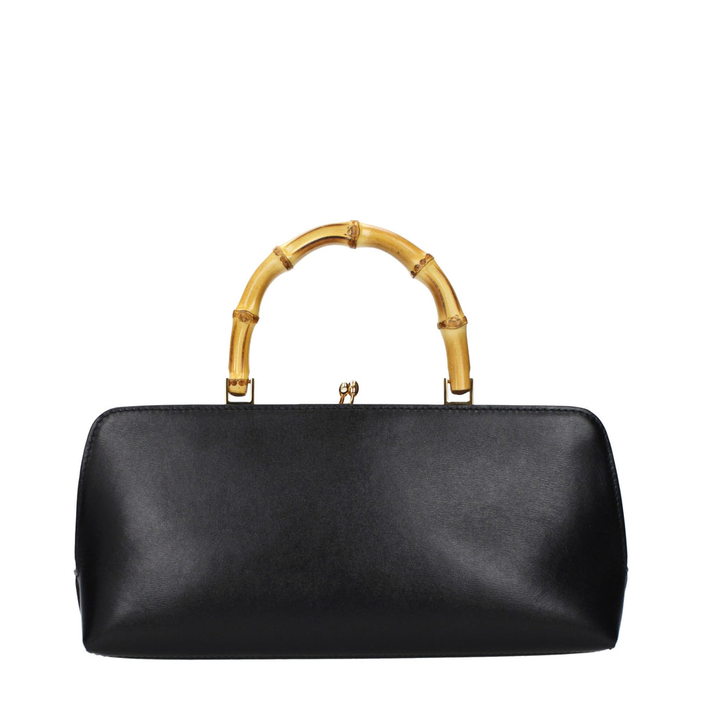 Jil Sander Black Leather Handbag