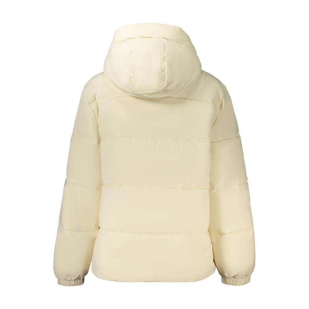 Guess Jeans Cream Polyester Women's Jacket