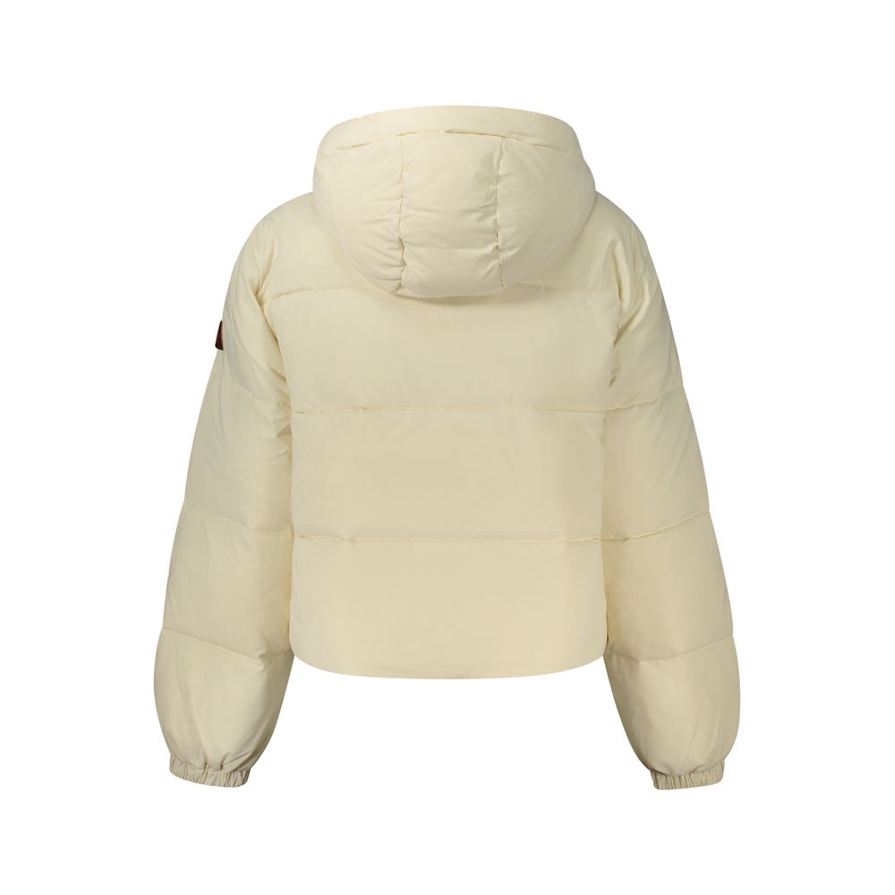 Guess Jeans Cream Polyester Women's Jacket