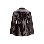Ganni Bordeaux Polyethylene Full-Length Jacket