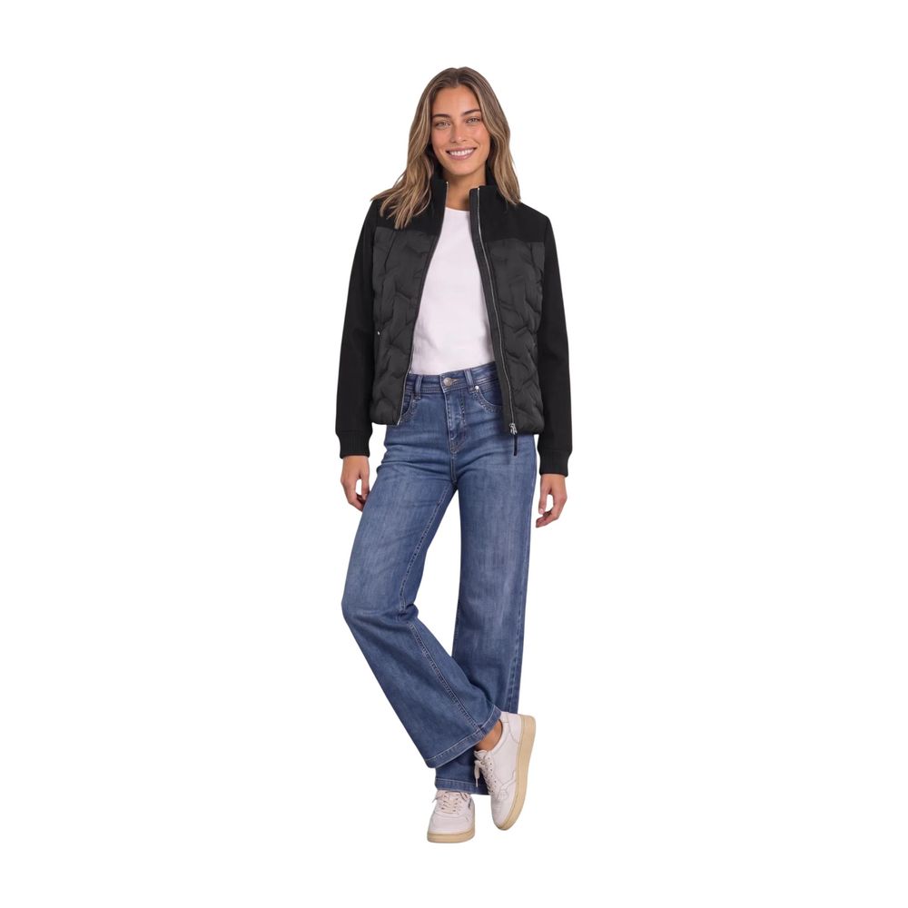 Street One Black Polyester Bomber
