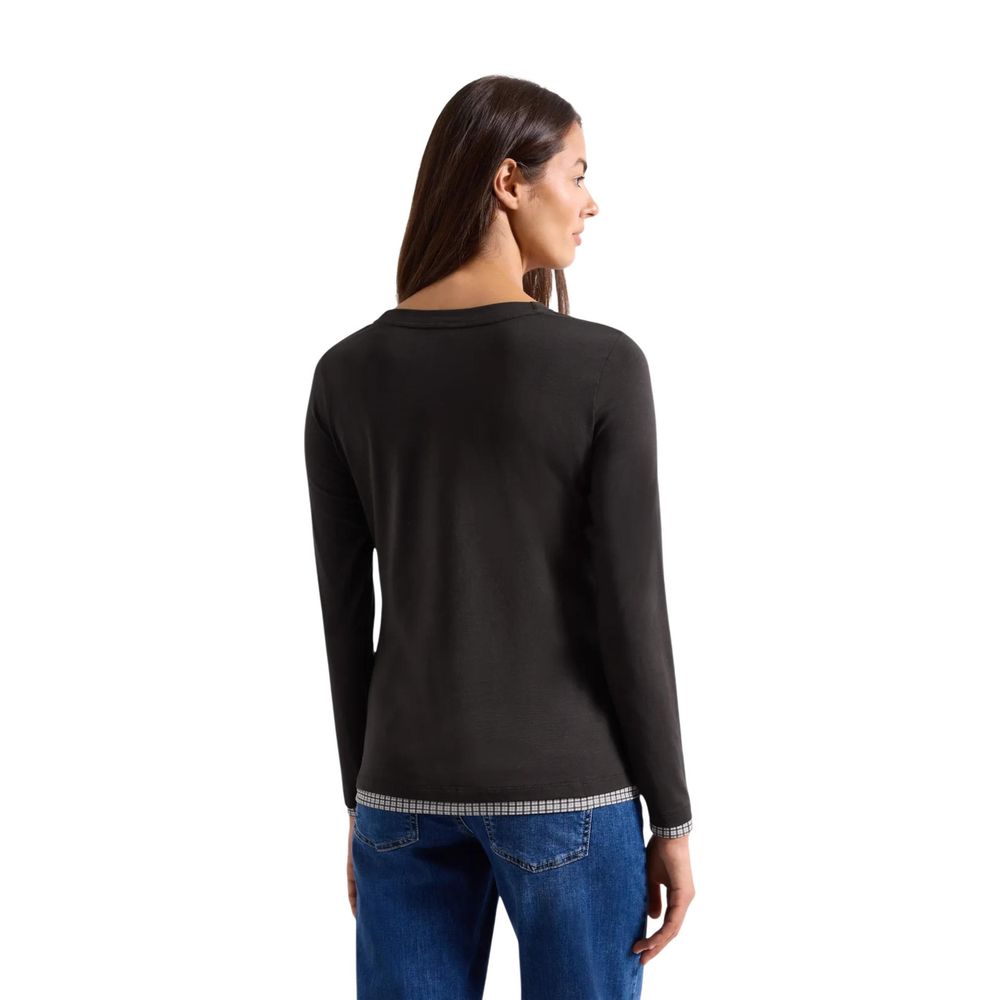 Street One Brown Cotton Long Sleeve T-Shirt