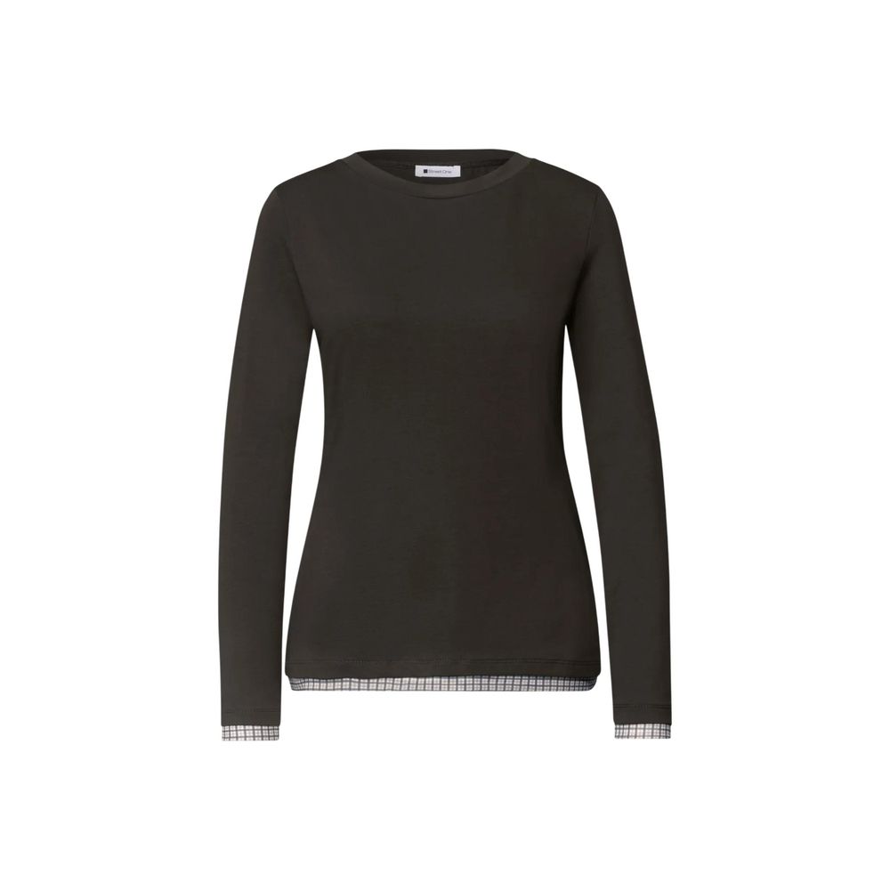 Street One Brown Cotton Long Sleeve T-Shirt