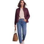 Street One Purple Polyester Full-Length Jacket