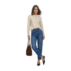 Street One Beige Cotton Long Sleeve T-Shirt