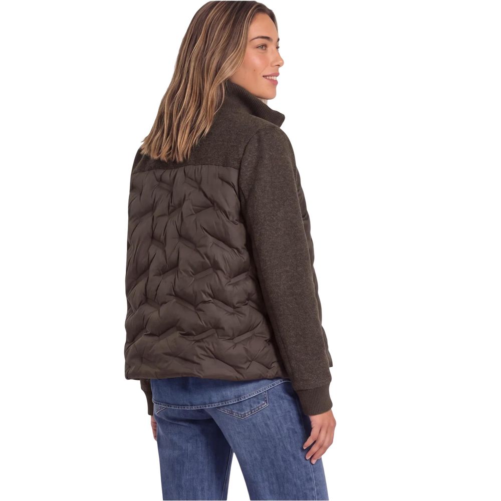 Street One Brown Polyester Full-Length Jacket