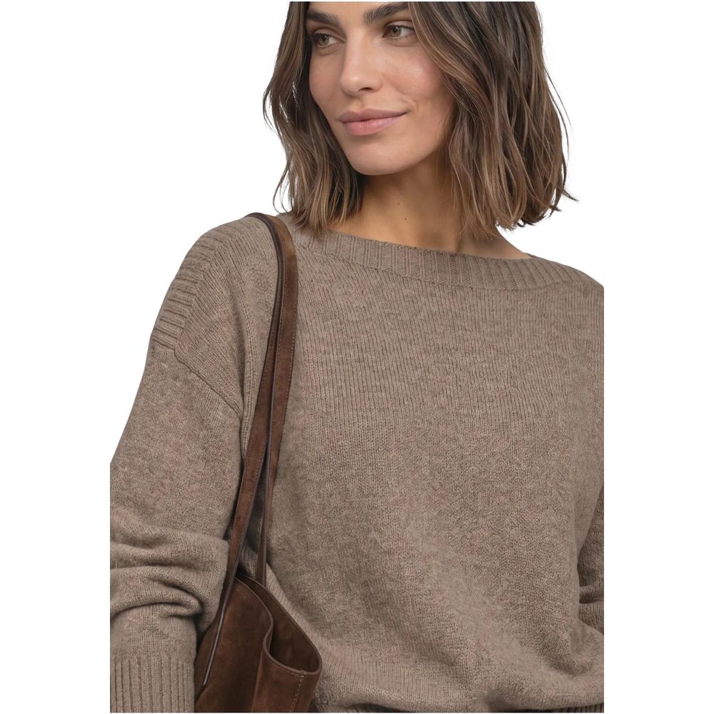 Street One Beige Cotton Sweatshirt