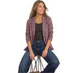 Street One Purple Polyester Blazer