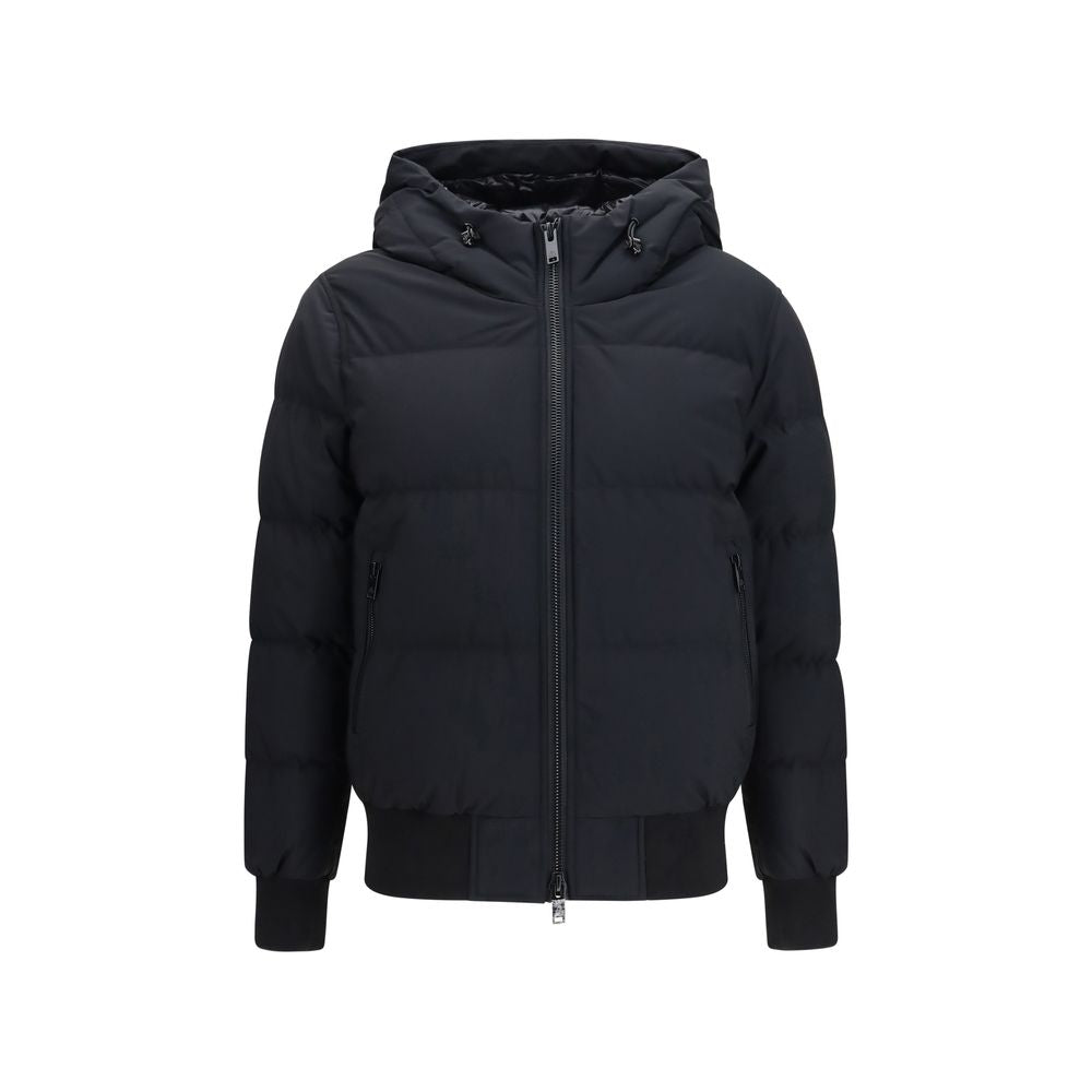 Moose Knuckles Black Nylon Bomber