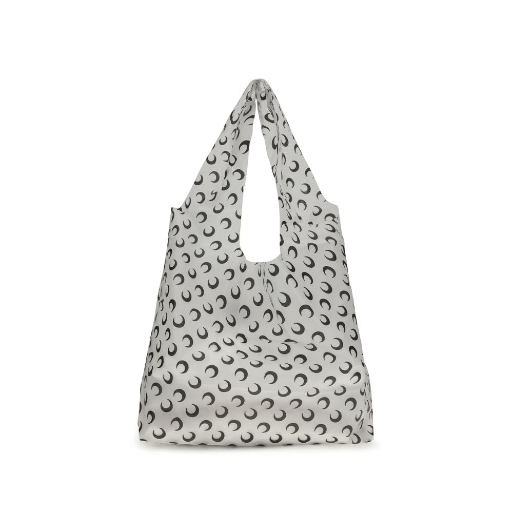 Marine Serre White Polyurethane Shoulder Bag