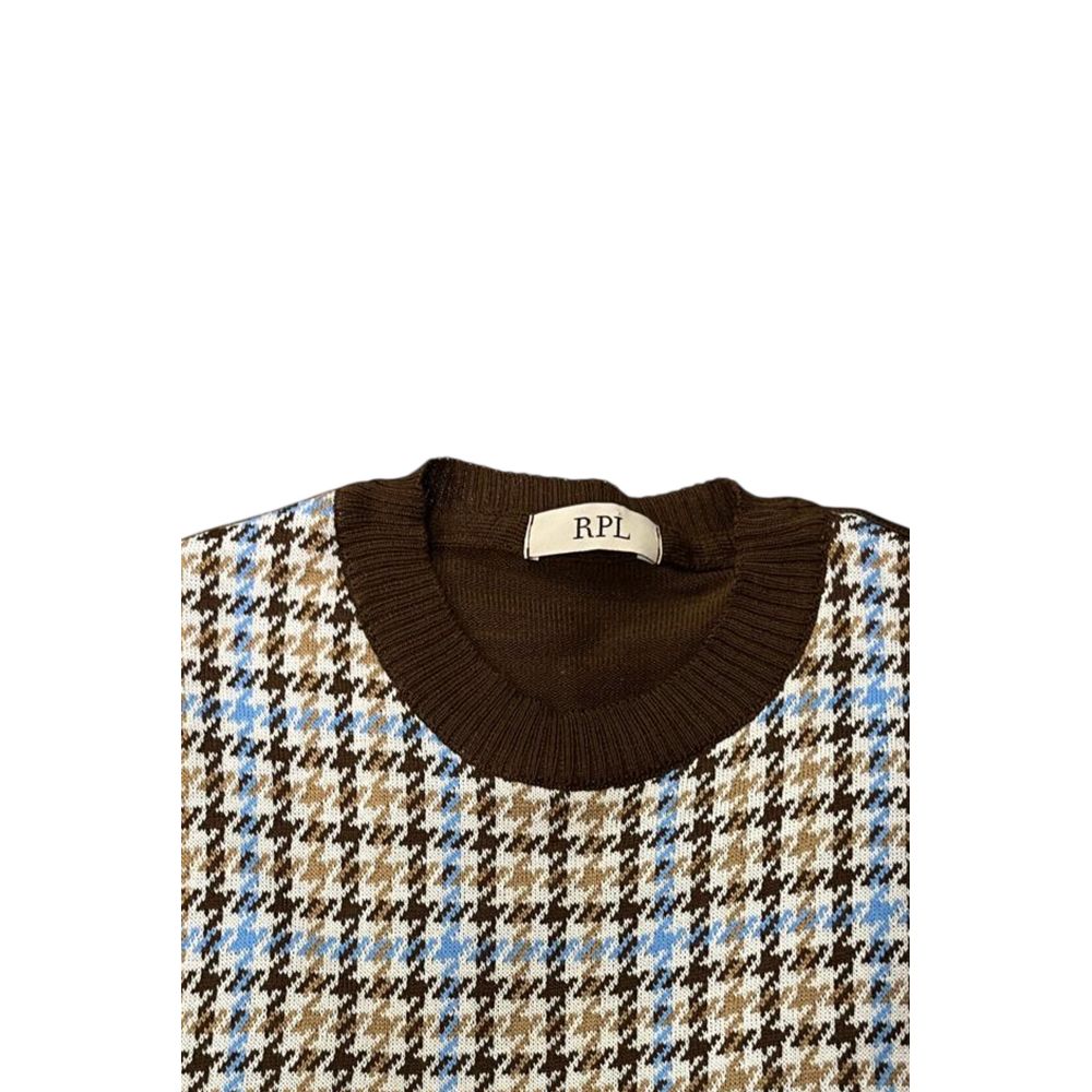 Roberto Pepe Luxury Brown Wool Men Sweater