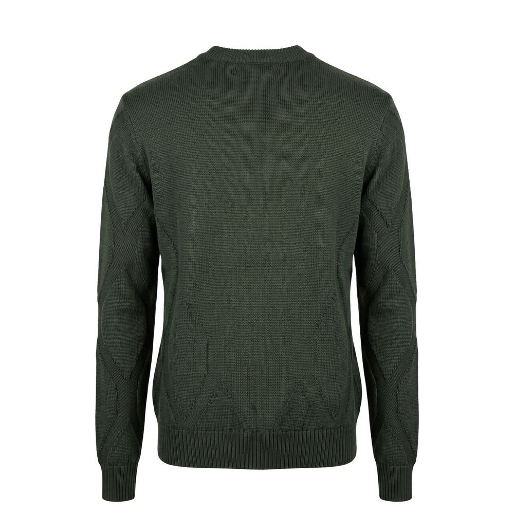 Roberto Pepe Luxury Green Wool Men's Sweater