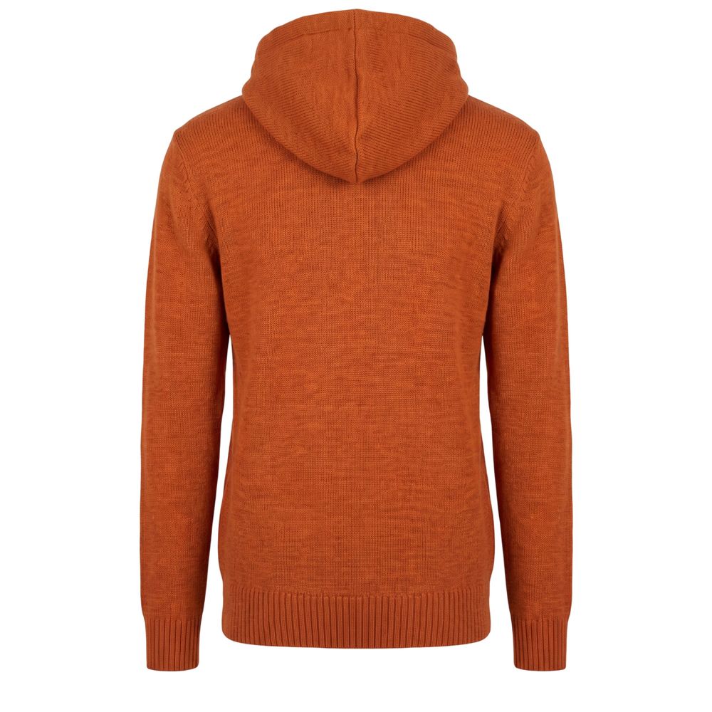 Roberto Pepe Luxury Orange Wool Men's Sweater
