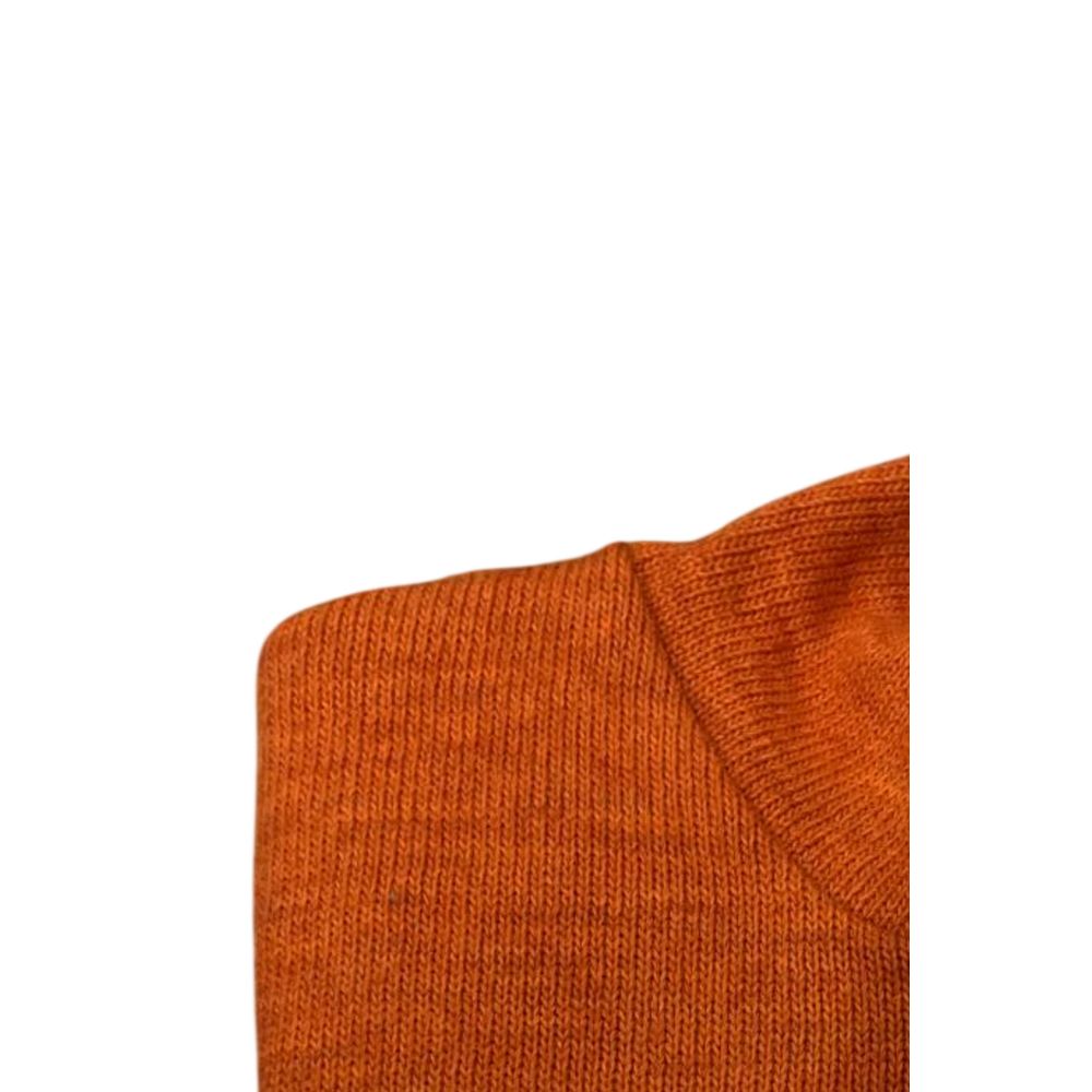 Roberto Pepe Luxury Orange Wool Men's Sweater