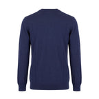 Roberto Pepe Luxury Blue Wool Men Sweater