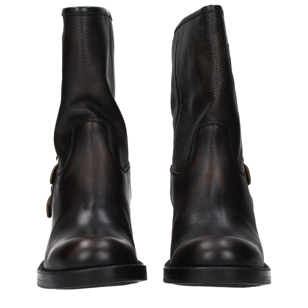Chloé Black Leather Ankle Boots