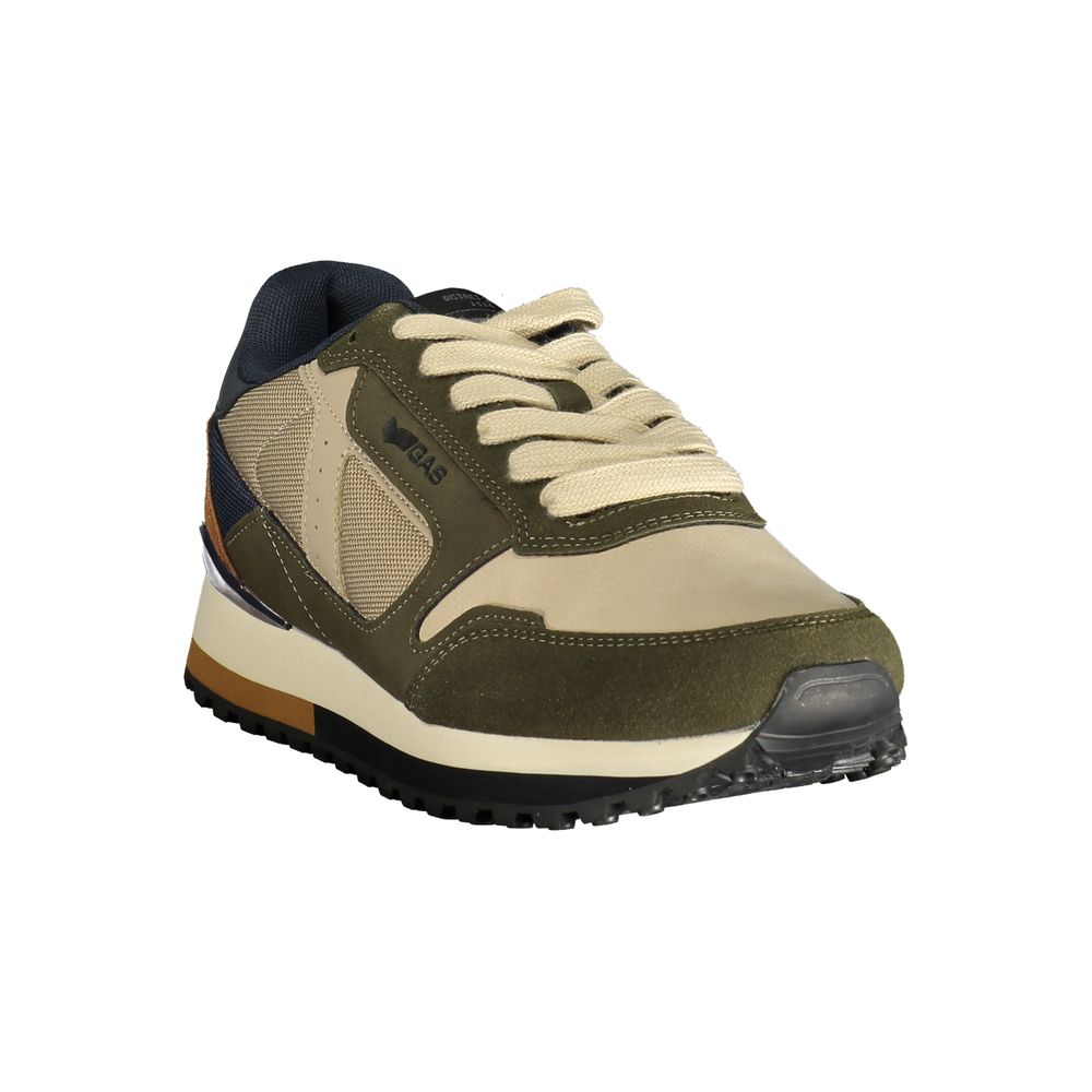 Gas Beige Polyurethane Men Sneaker