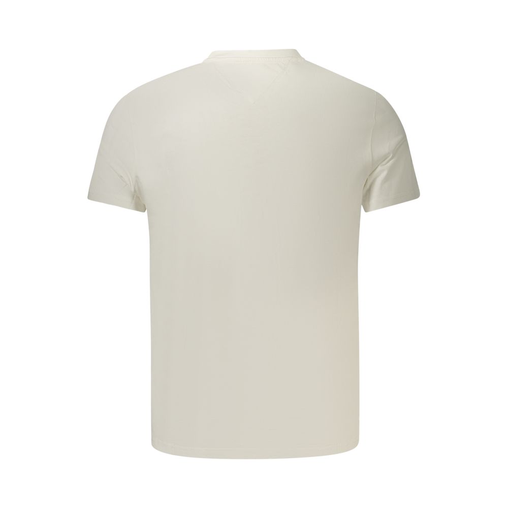 Tommy Hilfiger White Cotton Mens T-Shirt