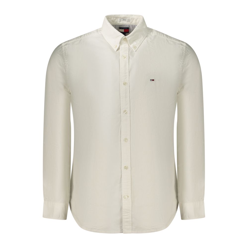 Tommy Hilfiger White Cotton Men's Shirt