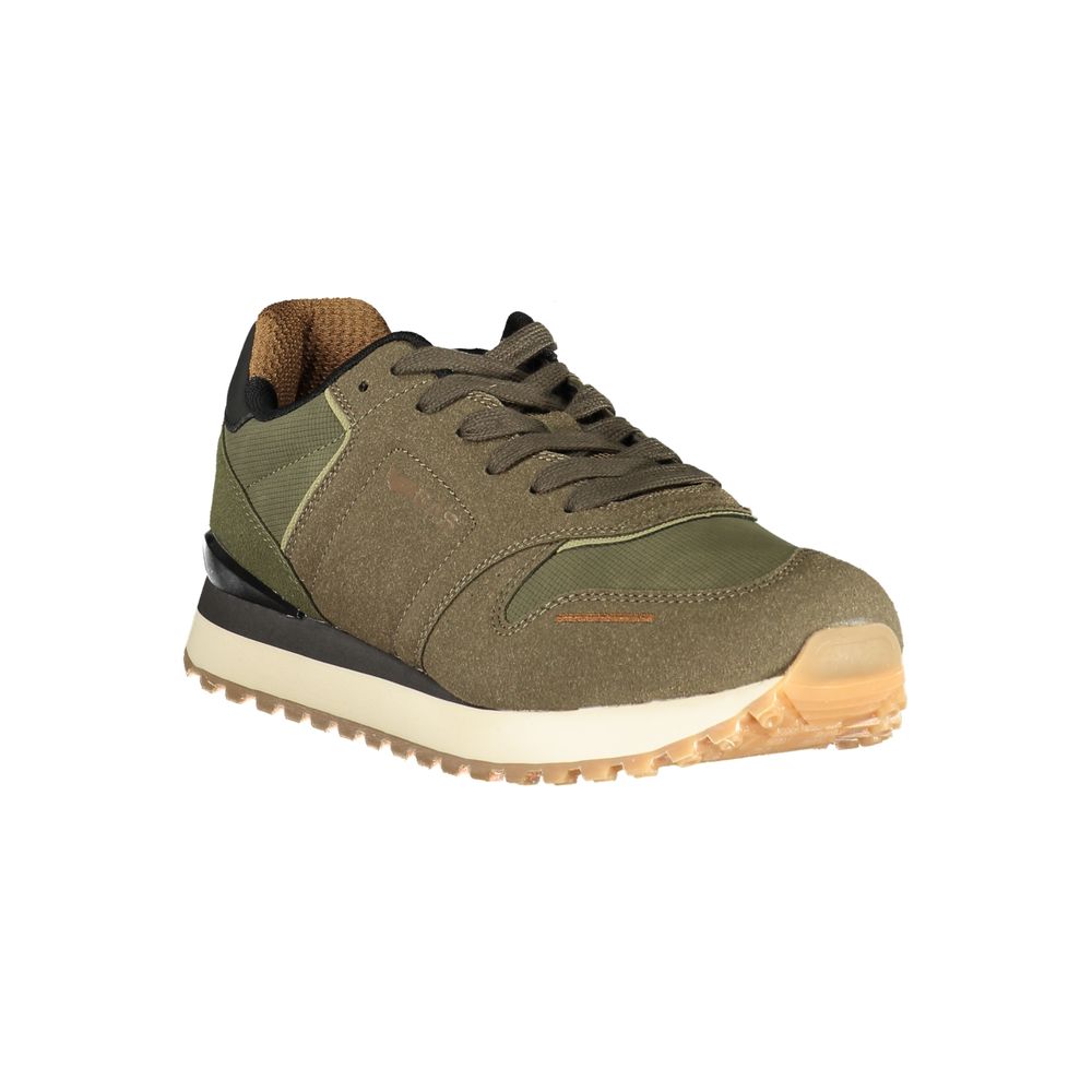 Gas Brown Polyurethane Men's Sneaker