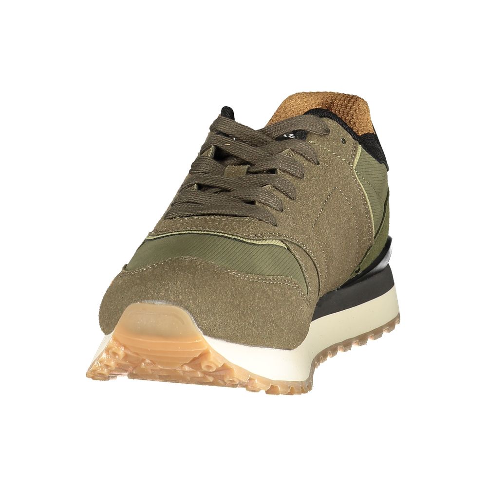 Gas Brown Polyurethane Men's Sneaker