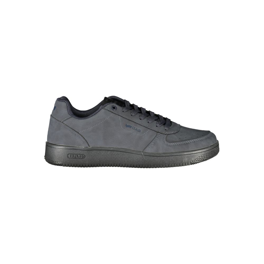 Gas Blue Polyurethane Men's Sneaker