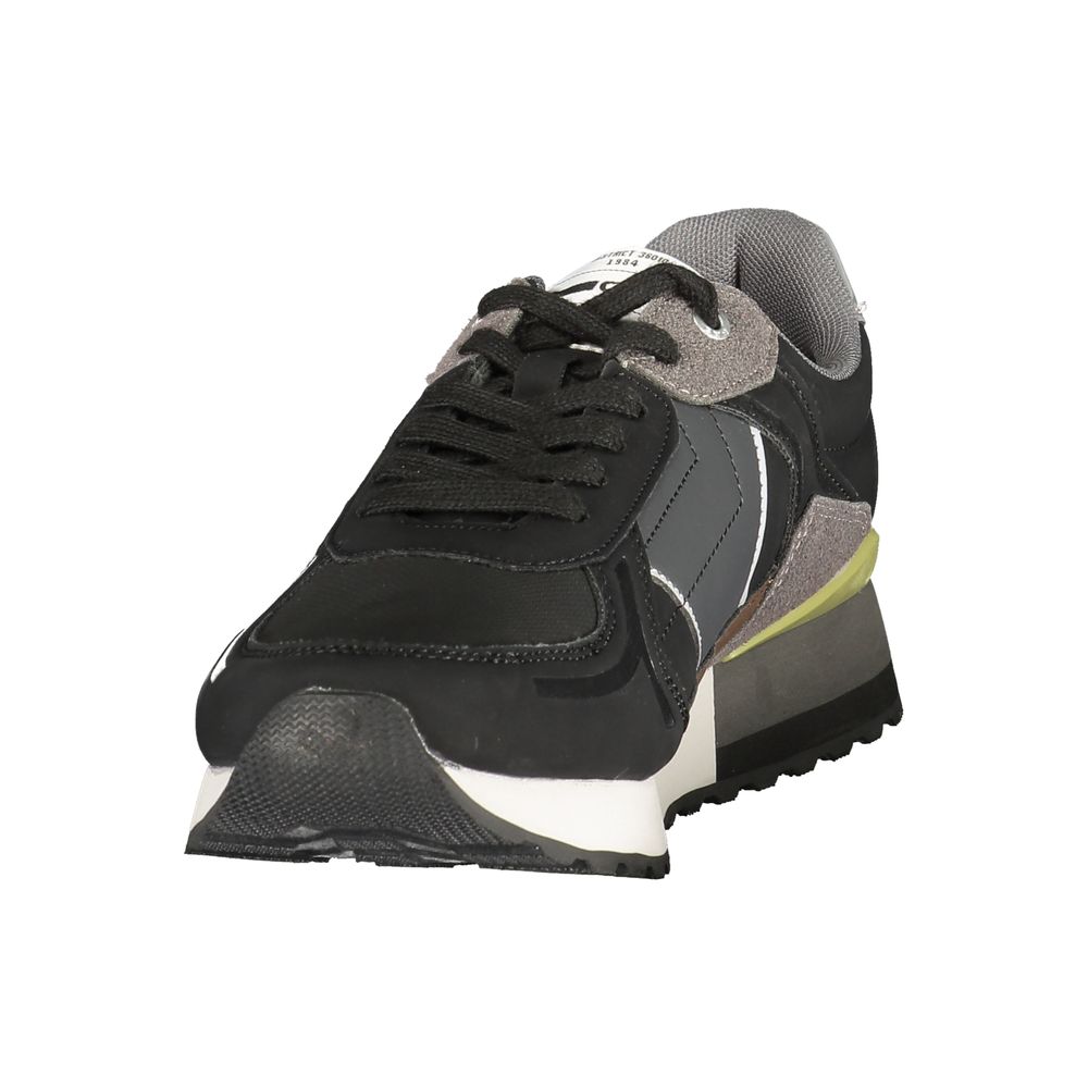 Gas Black Polyurethane Men's Sneaker