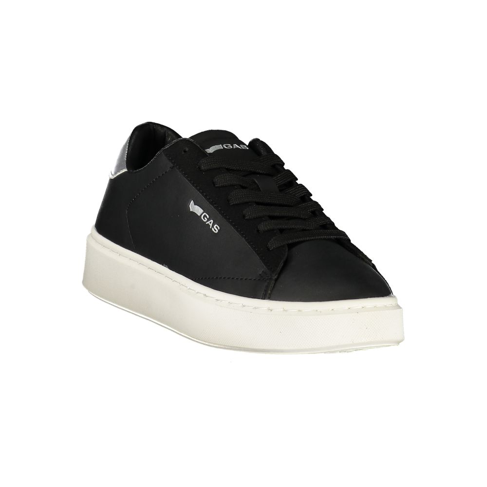 Gas Black Polyurethane Womens Sneaker