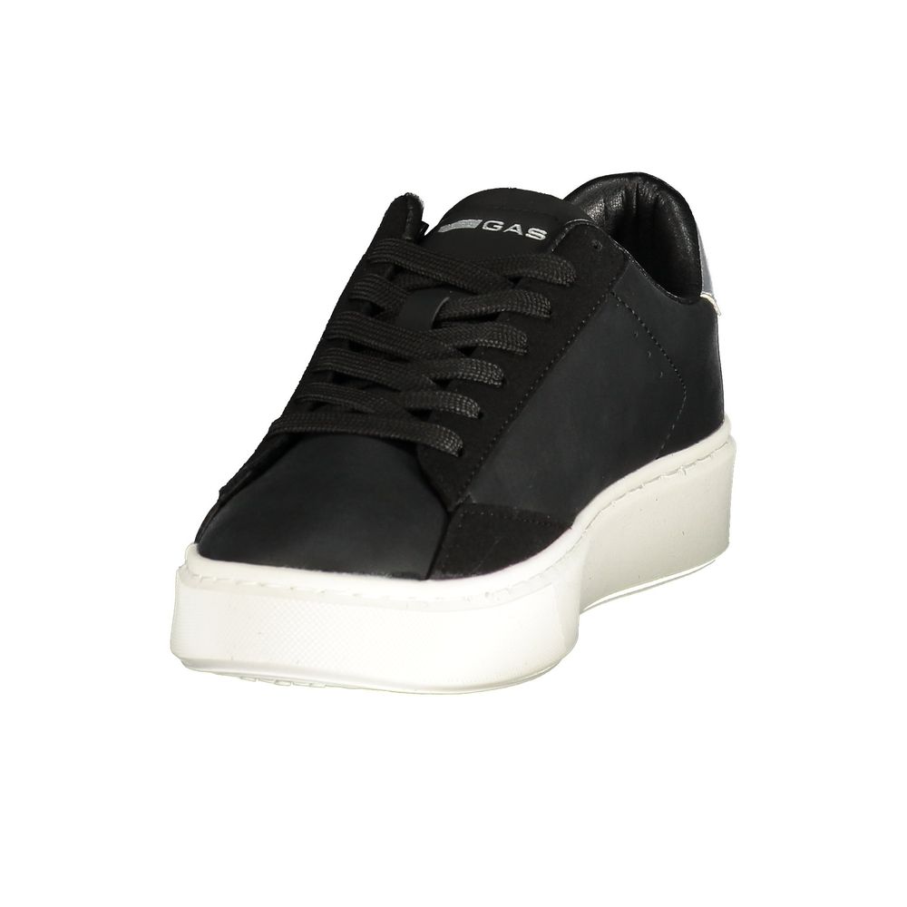 Gas Black Polyurethane Womens Sneaker