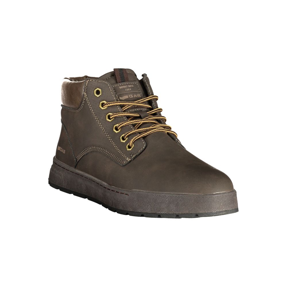 Gas Brown Polyurethane Men's Sneaker