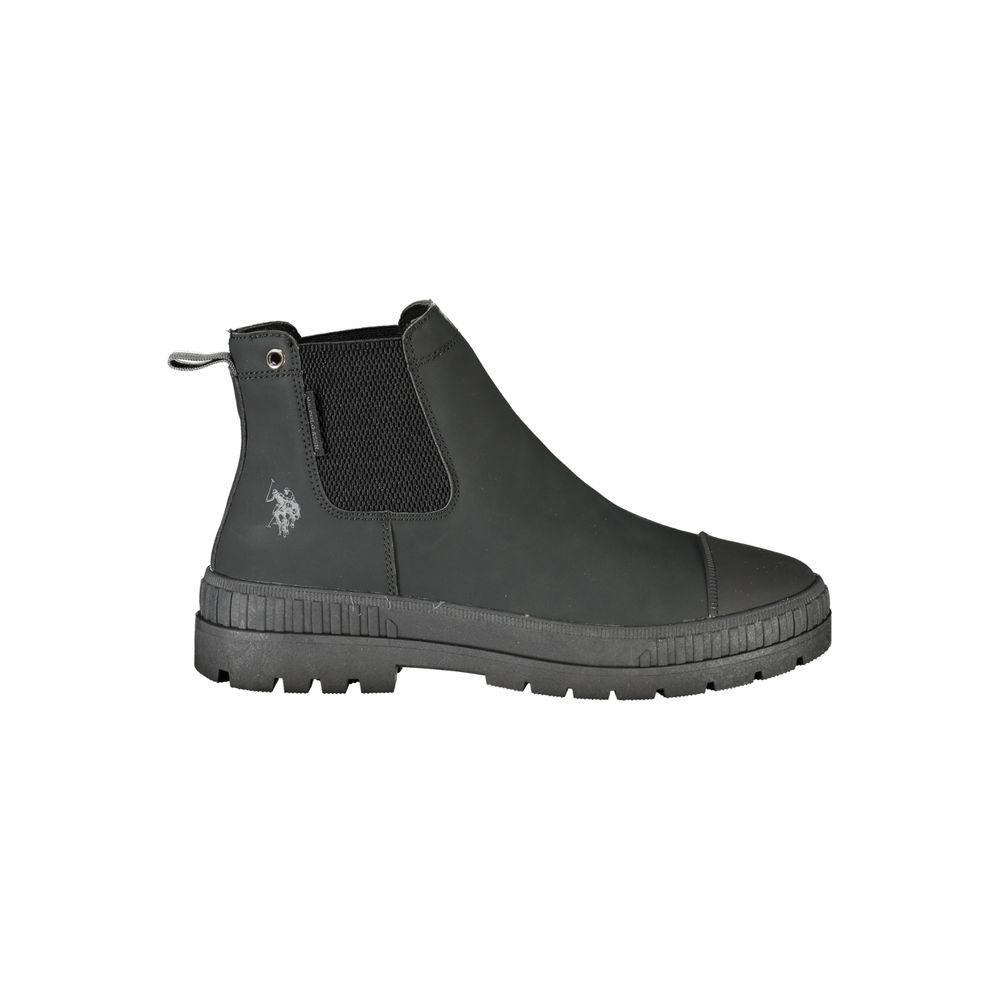 U.S. POLO ASSN. Black Polyurethane Men's Boot
