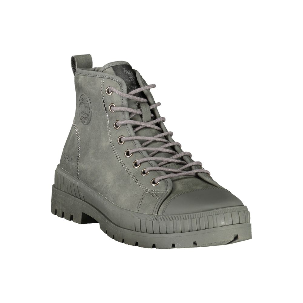 U.S. POLO ASSN. Gray Polyurethane Men Boot