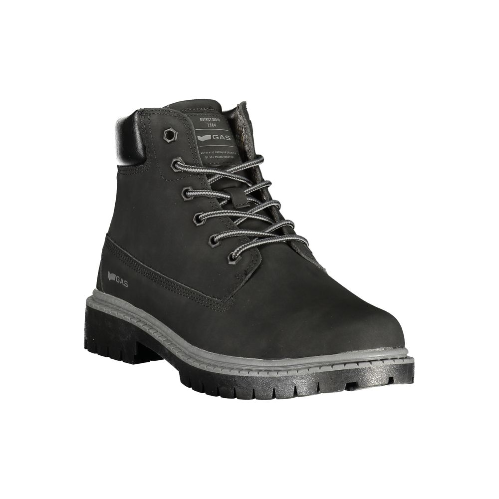 Gas Black Polyurethane Uomo Stivaletti