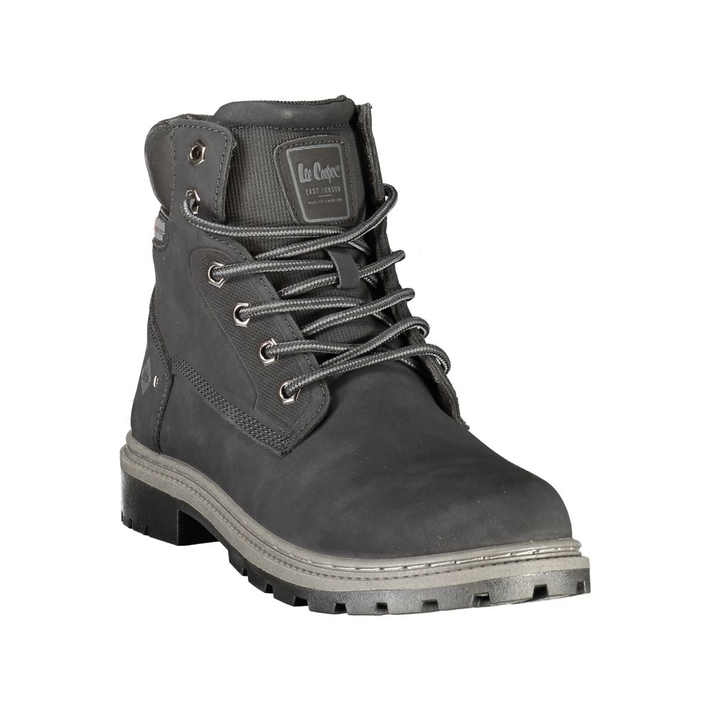LEE COOPER Black Polyurethane Men's Boot