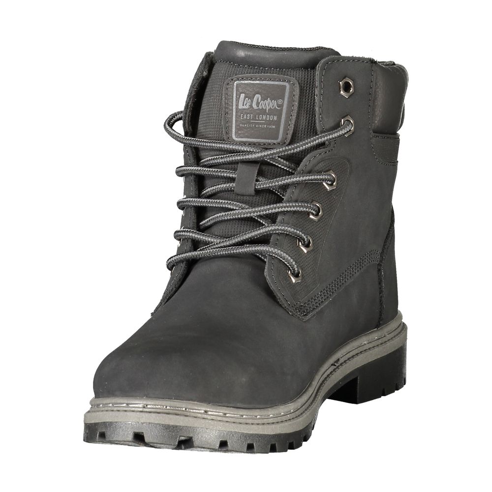 LEE COOPER Black Polyurethane Men's Boot