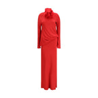 Magda Butrym Red Viscose Casual Dress