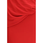Magda Butrym Red Viscose Casual Dress