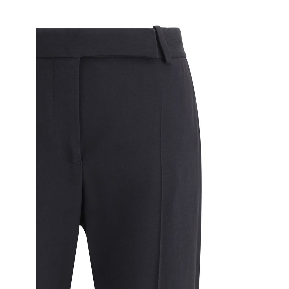 Alexander McQueen Black Acetate Flared Pants