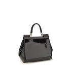 Dolce & Gabbana Black Calf Leather Bos Taurus Handbag