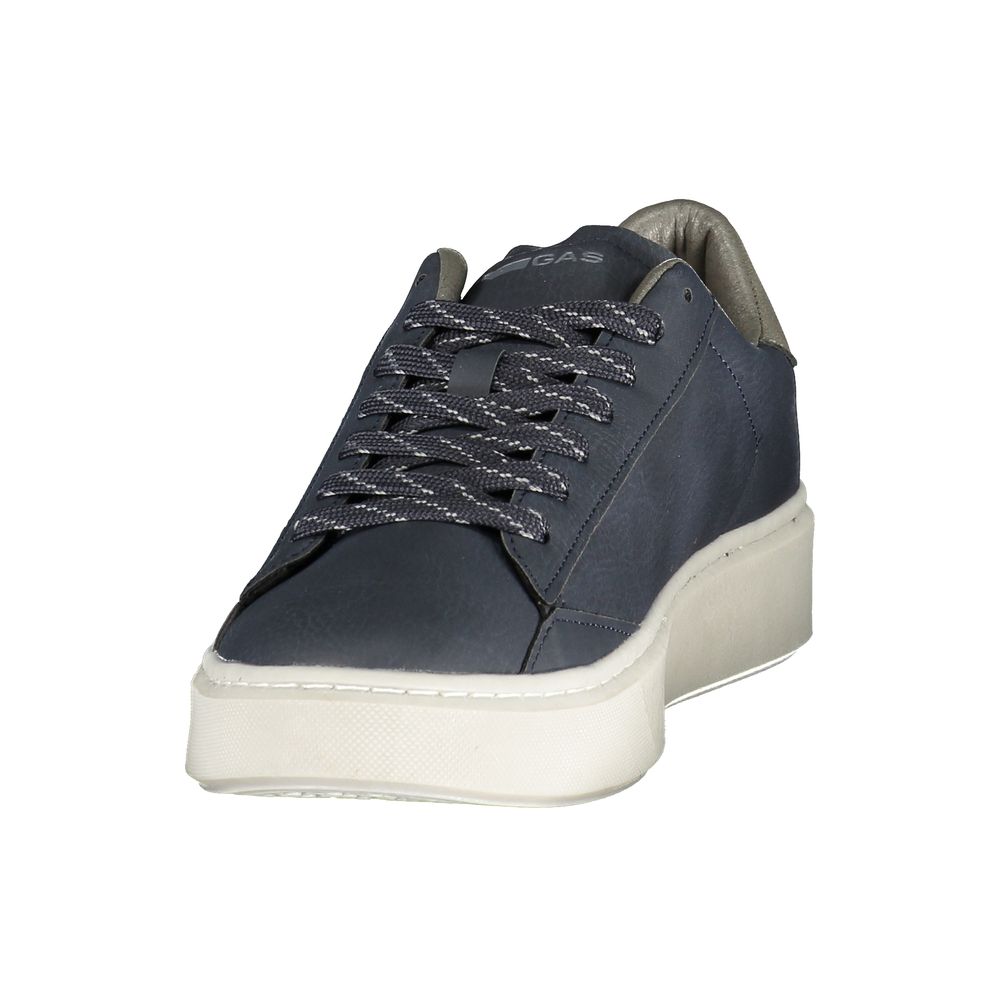 Gas Blue Polyurethane Men's Sneaker