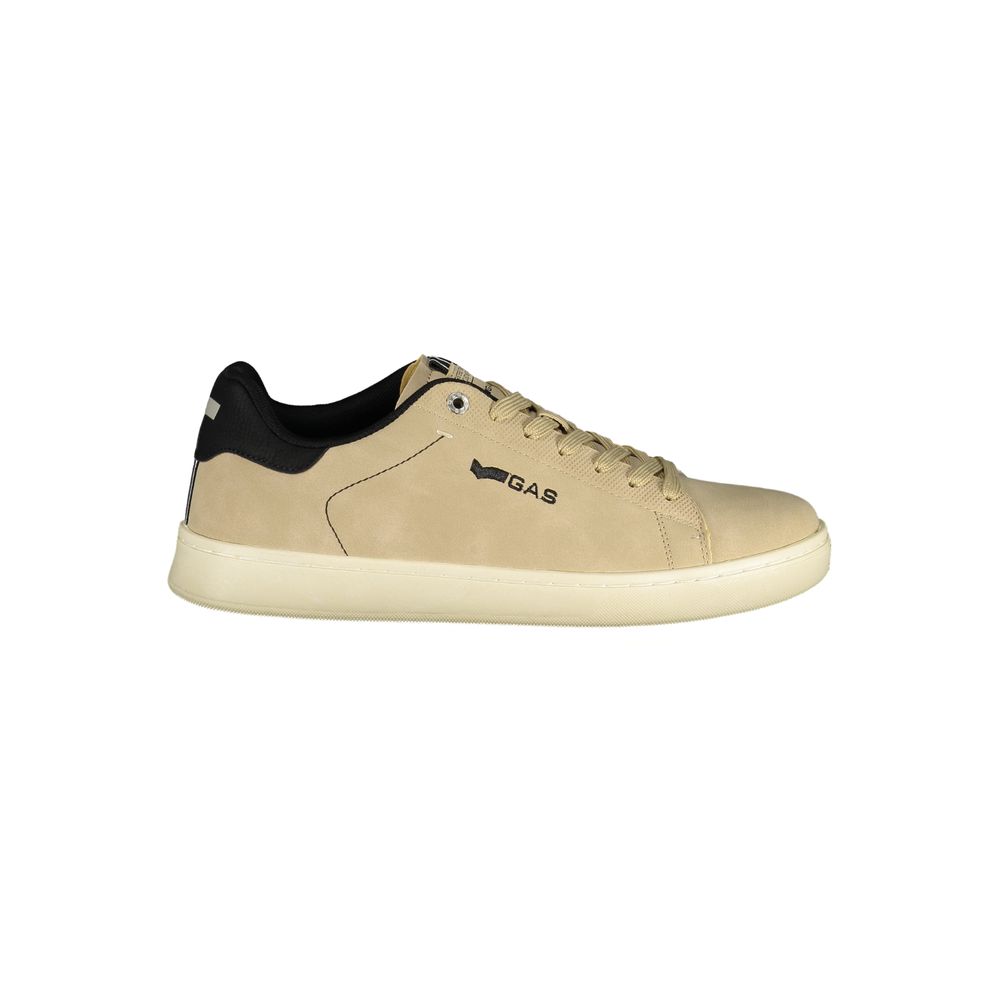 Gas Beige Polyurethane Men's Sneaker