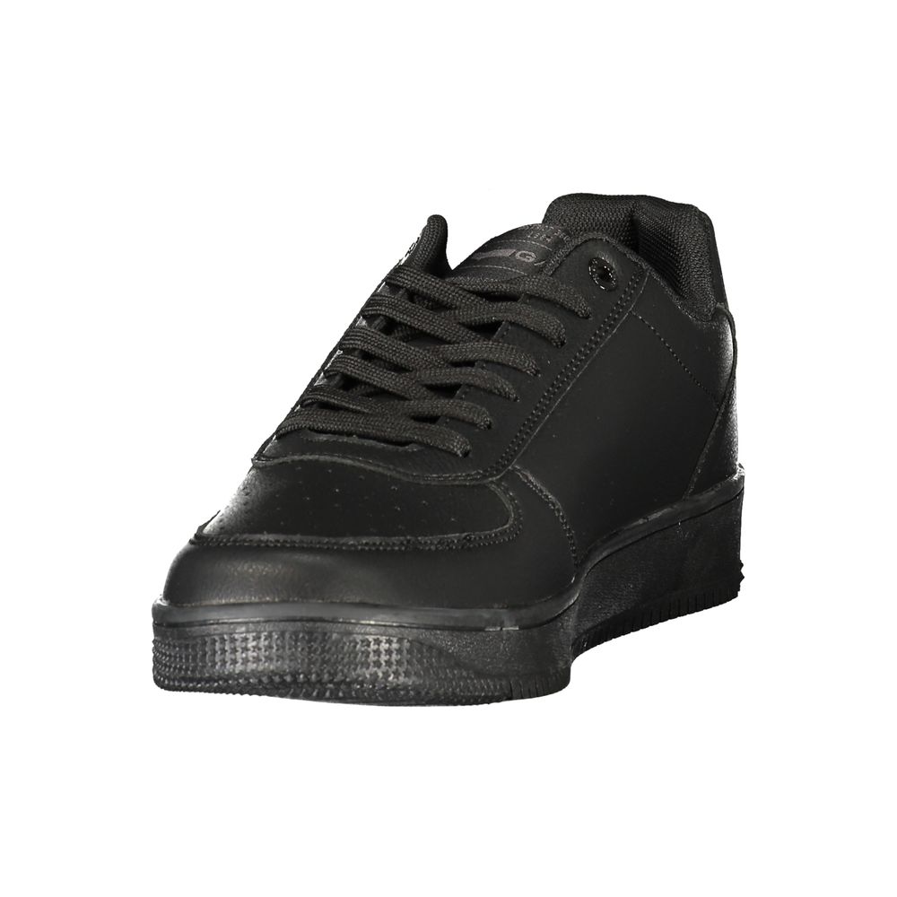 Gas Black Polyurethane Men Sneaker